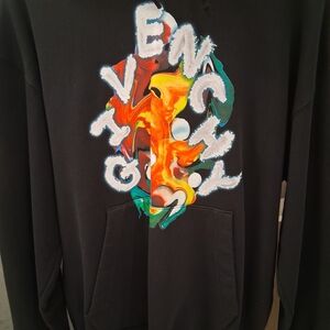 Givenchy Black Graphic Men's Hoodie
